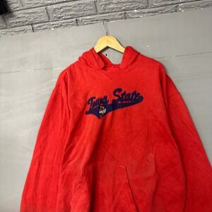 J America Iowa State Cyclones Hoodie Mens XXL Red Pullover Sweatshirt ISU NCAA